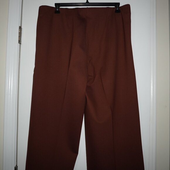 Chico's Brown Wide Leg Pants (Size 4R -2X/20) with Elastic Waist - Picture 4 of 4